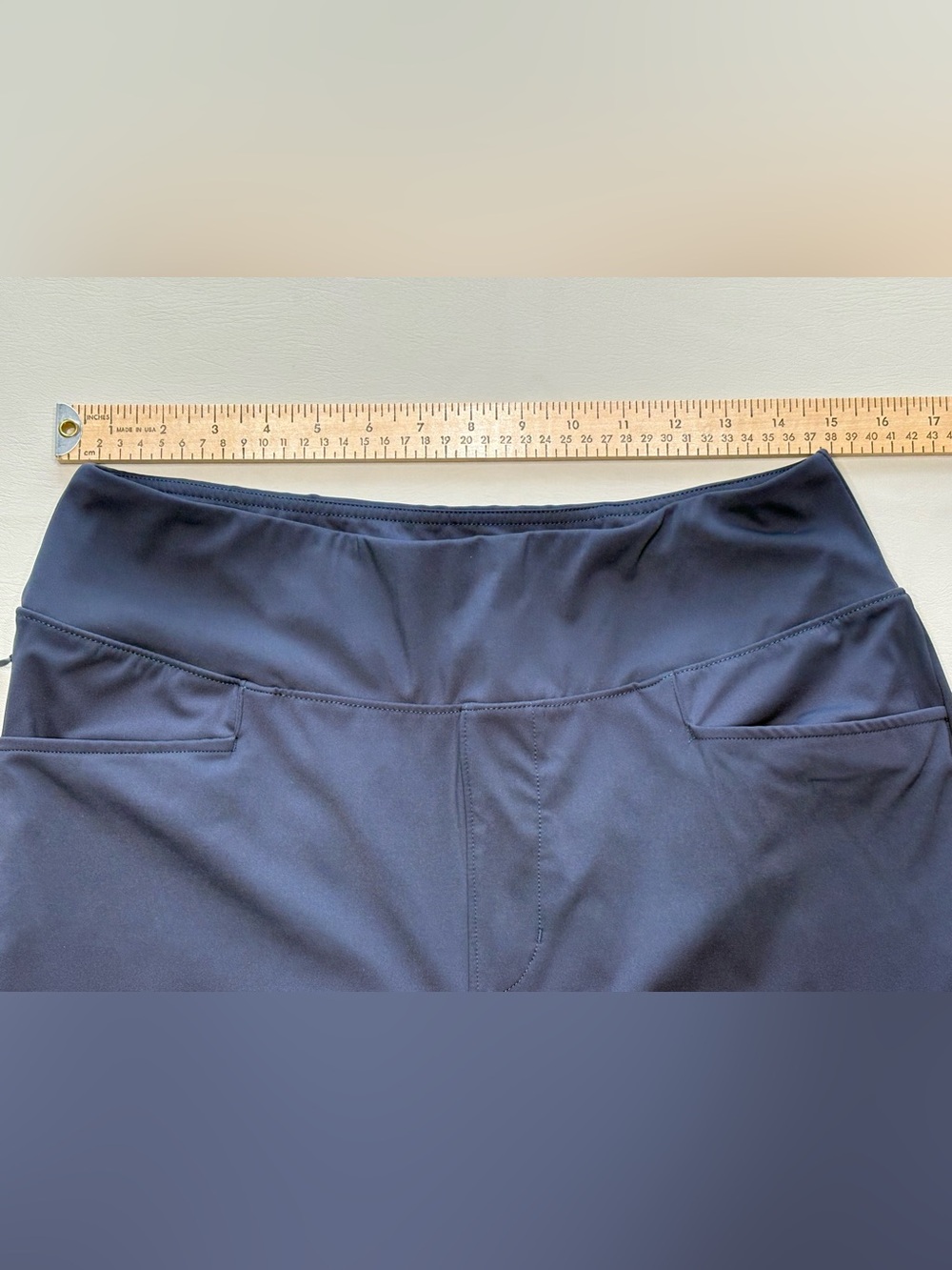 Women's Navy Performance Golf Pants - Picture 6 of 13